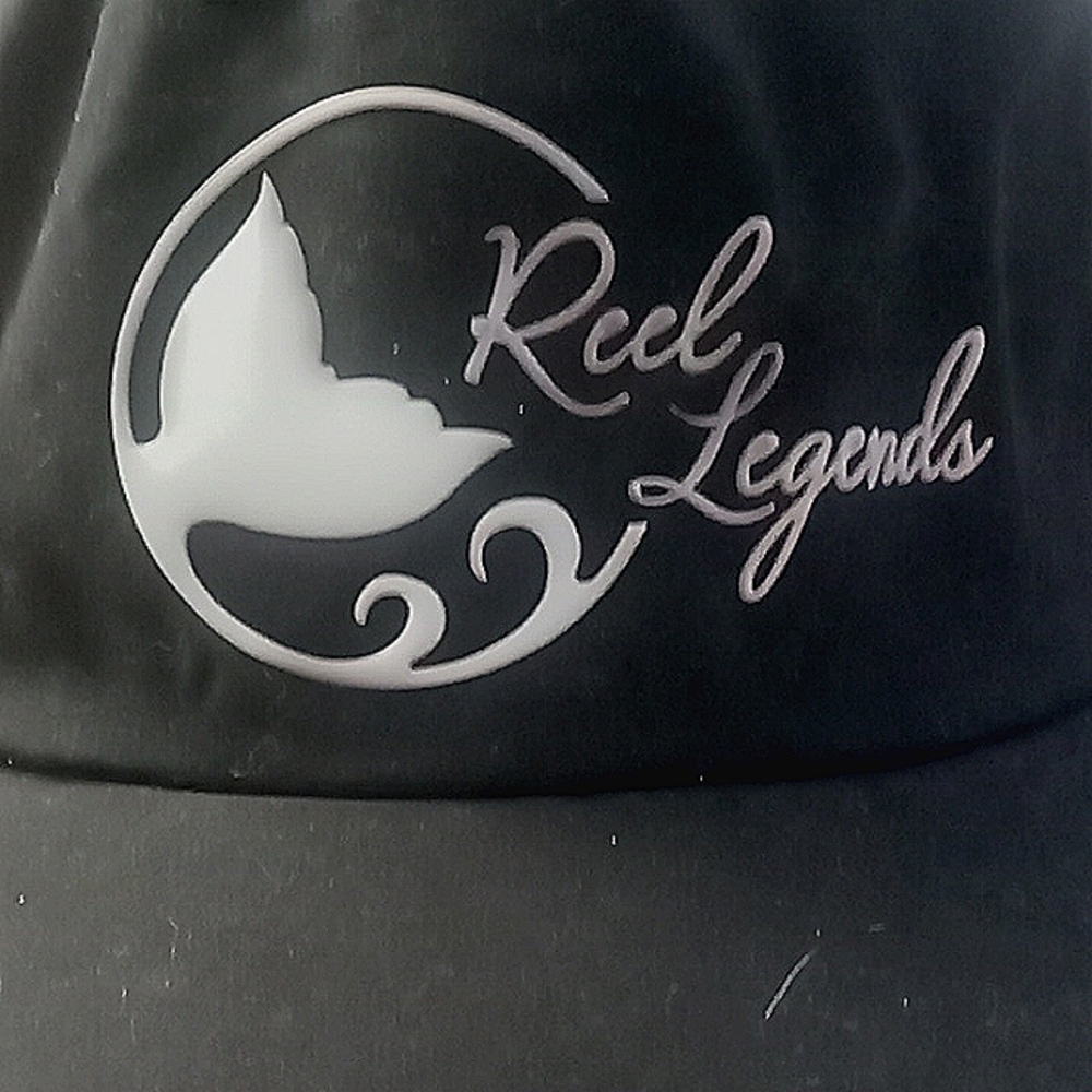 Reel legends Poylester black hat